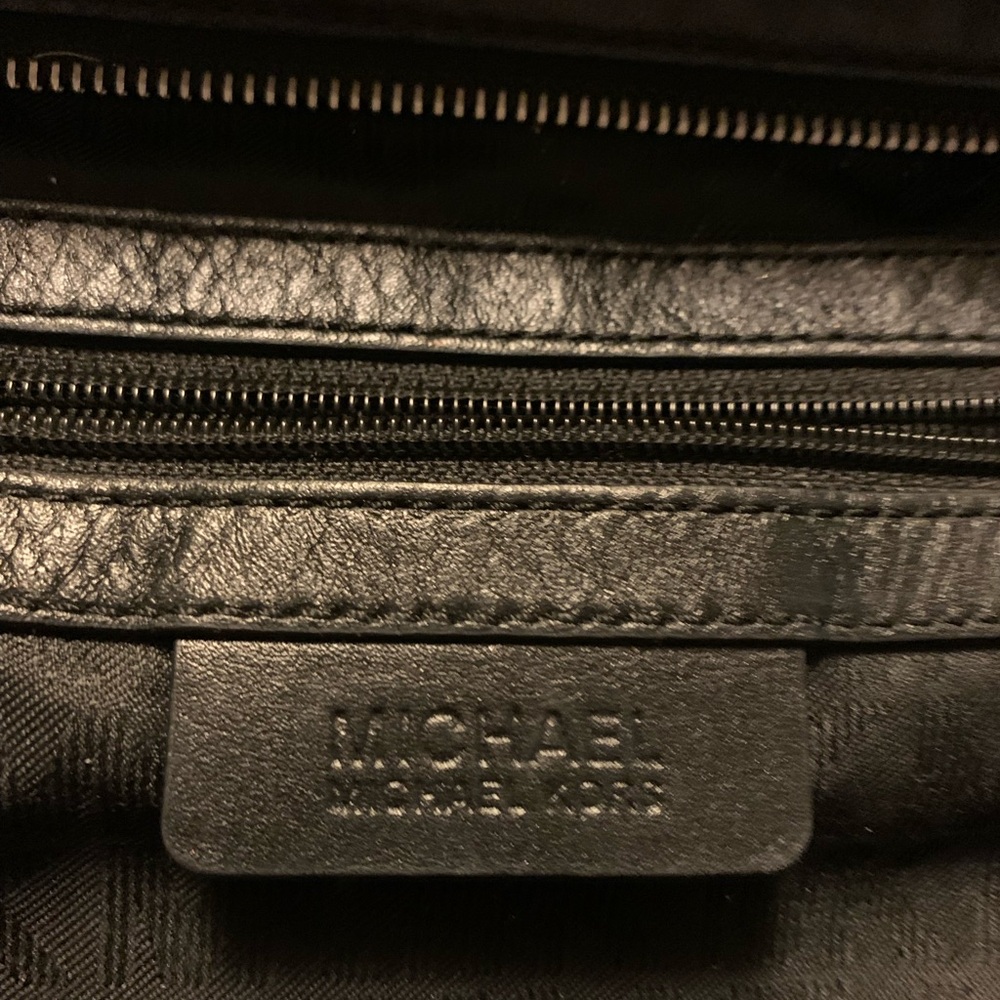 Michael Kors Boho, Black/ Python Zip Dbl Look Pur… - image 8